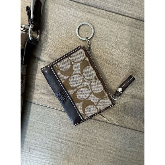 COACH Signature Jacquard with Patent leather trim CROSSBODY Messenger Bag Purse - Picture 6 of 6